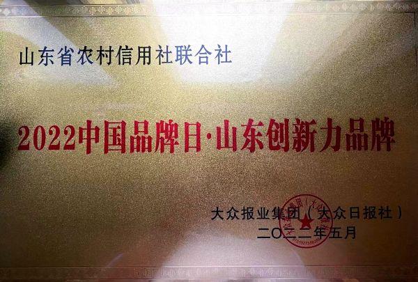 2022中国品牌日·山东创新力品牌